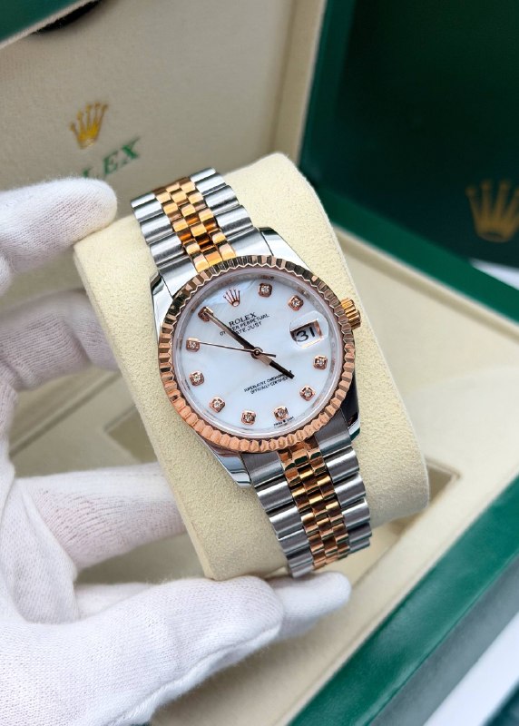 Часы Rolex с камнями на безеле («радуга»), рабочие хронографы