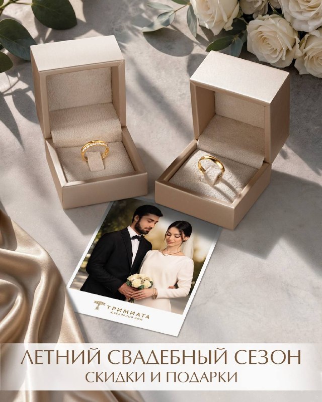 Летний свадебный сезон в ювелирном доме Тримиата!