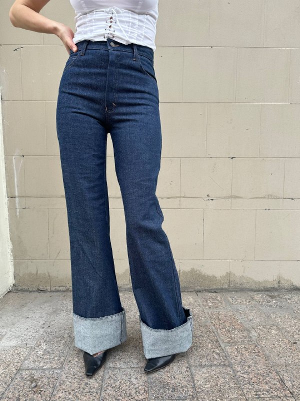 Ретро джинсы-клёш St. Louis Jeans, тёмно-синие