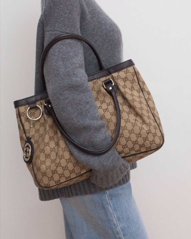 Сумка Gucci GG Canvas Sukey Tote