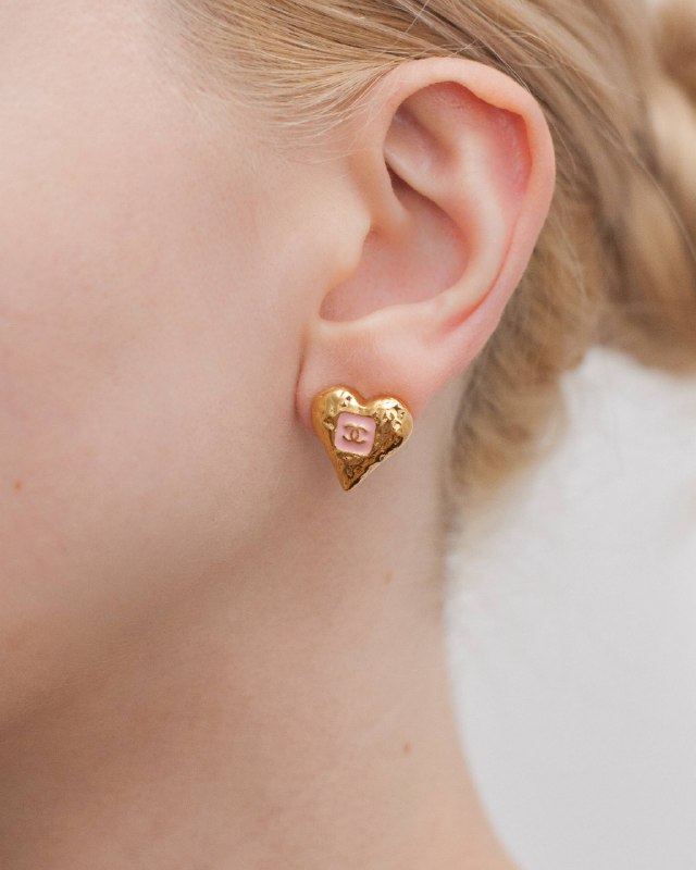 Серьги Chanel Coco Mark Heart