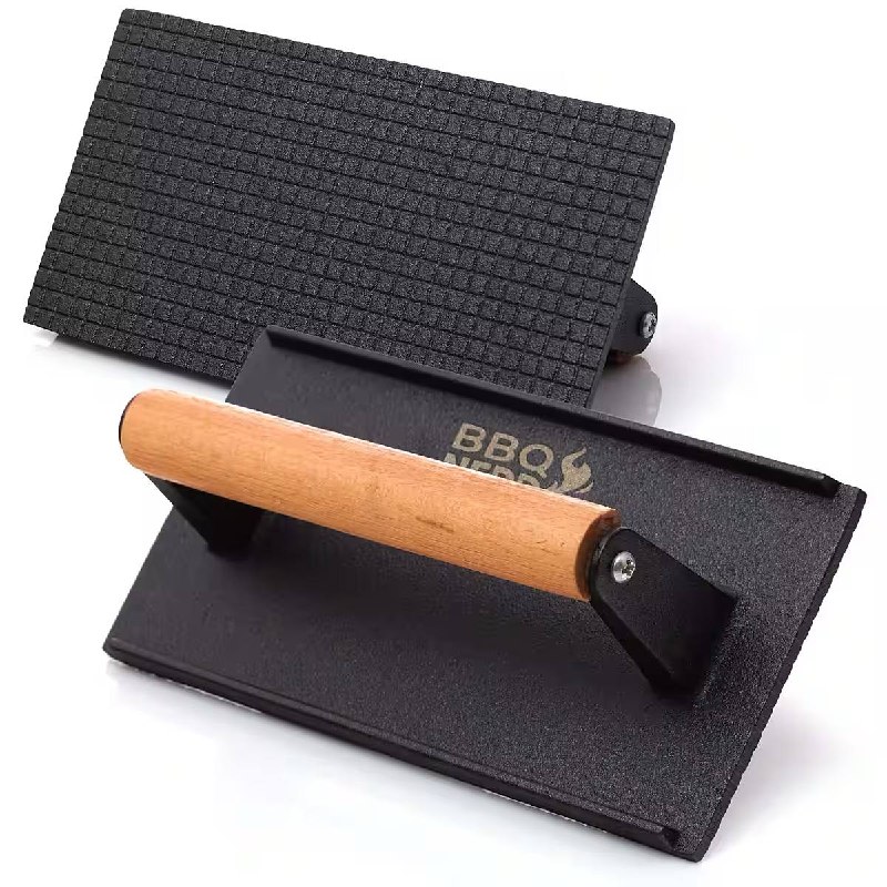 Пресс для бургеров, чугунный груз для мяса, 21 x 11 см