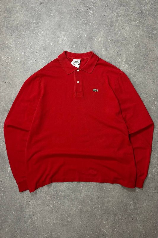 Винтажное поло с длинным рукавом Lacoste
